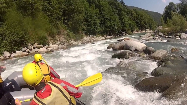 Rafting in Piedmont region on Stura di Demonte river