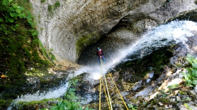 Canyoning at Ussita Gorges