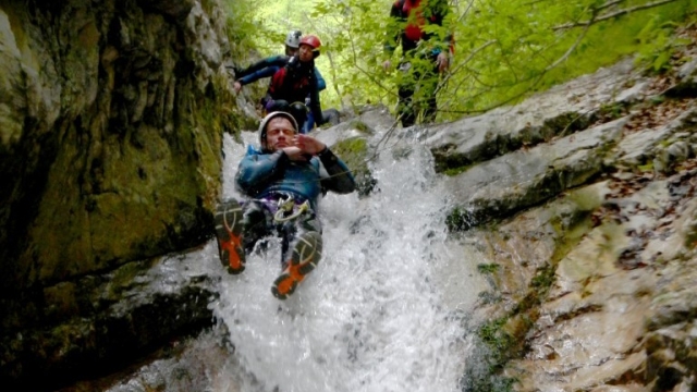 Canyoning in Pago le Fosse