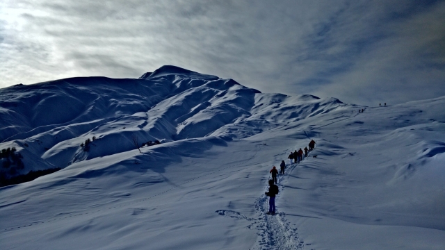 Snowshoeing on the Tuscan-Emilian Apennines