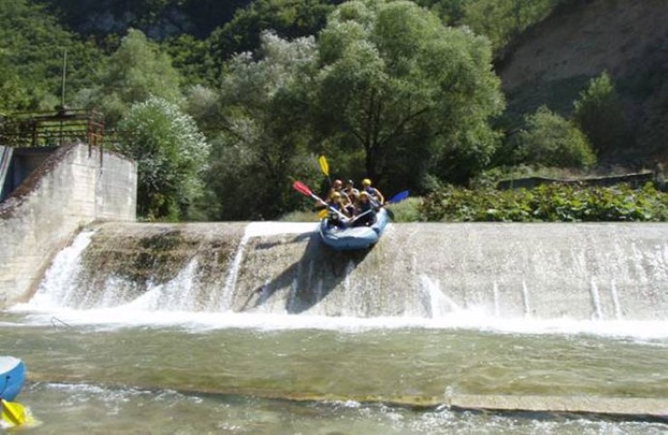 Rafting with children in Umbria