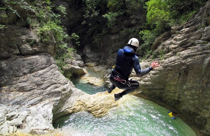 Where to practice canyoning in Umbria