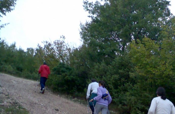 Nordic walking in the National Sibillini Mountains Park