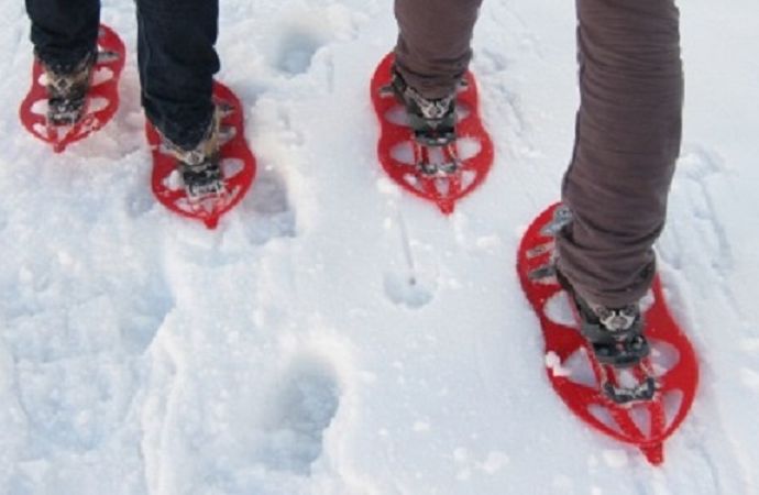 Snowshoes on Casteluccio di Norcia