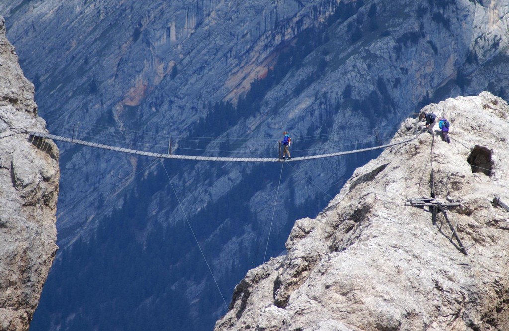 Iron paths on Dolomites