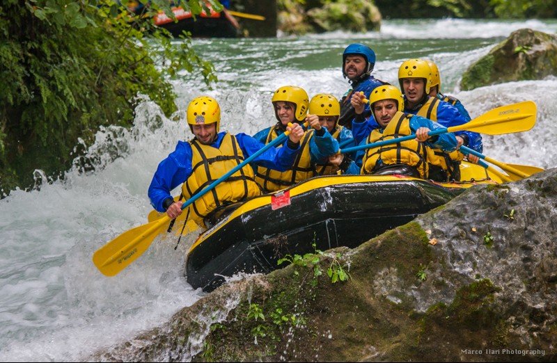 Rafting under the Marmore Falls