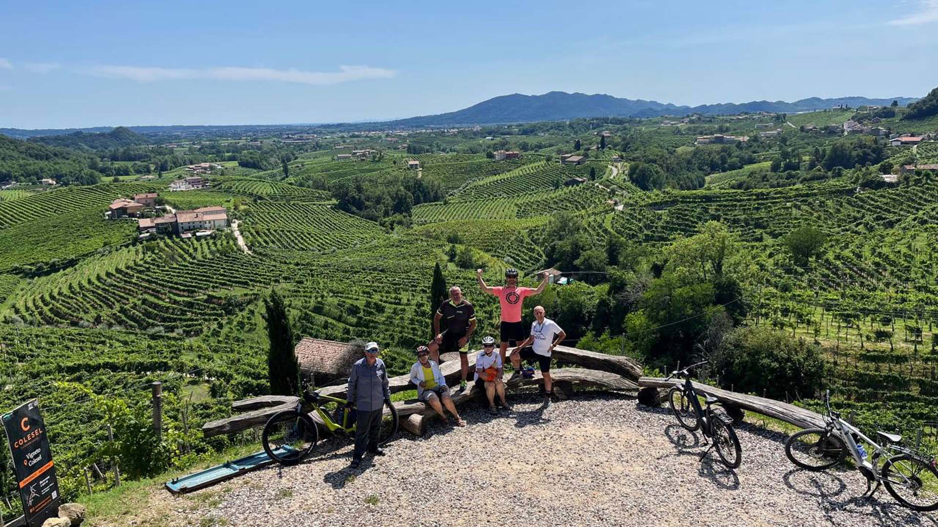 Weekend e-bike ride through the Prosecco hills